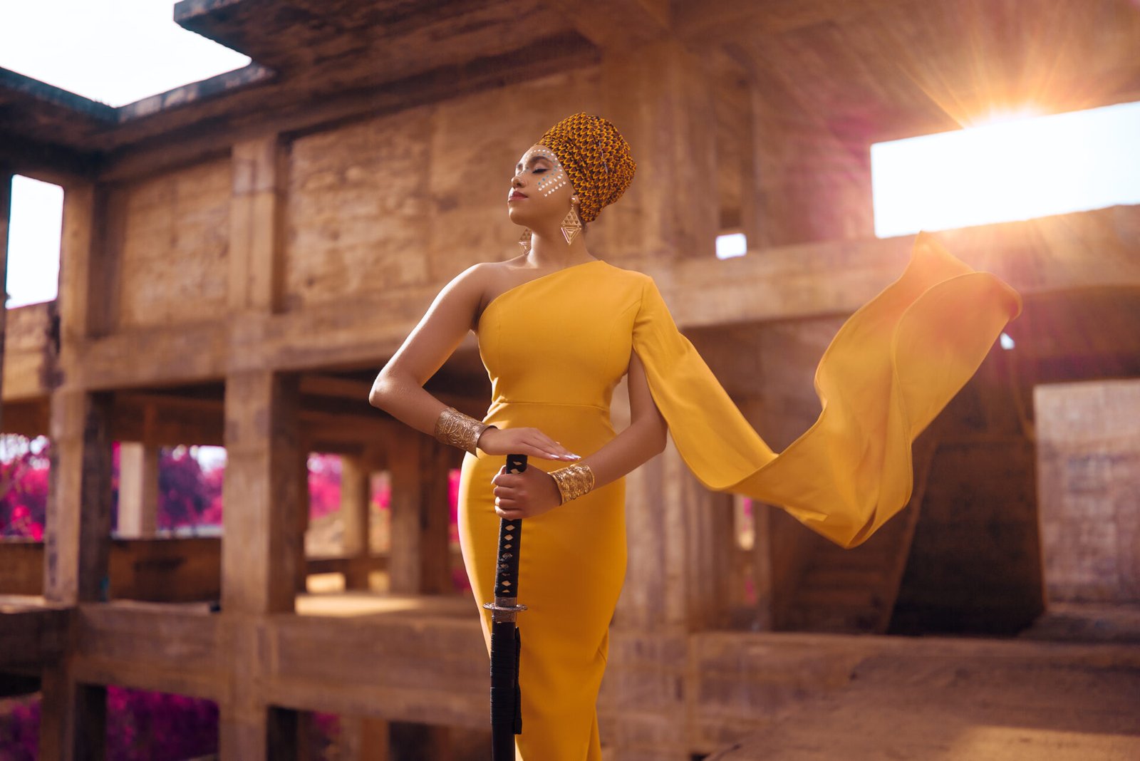 woman-in-a-yellow-dress